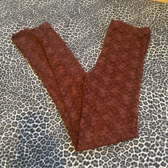 Free People Intimately Lacey Daze Floral Lace Footless Leggings Tights NWT S - Picture 10 of 11